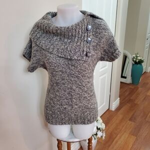 Women's Gray Alpaca Blend Sweater S/M 34/35 Bust